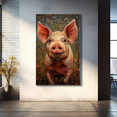 Acrylic Painting of Pig